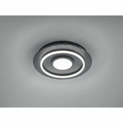 Trio Leuchten Corbie Deckenleuchte LED Schwarz, 1-flammig