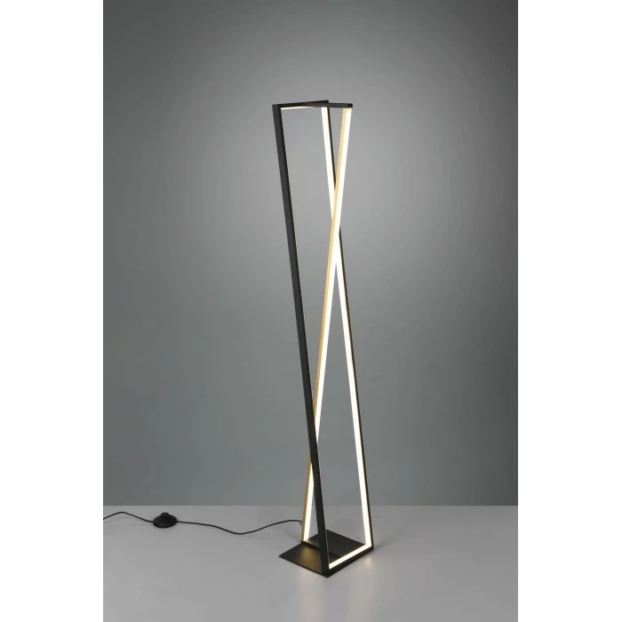 Trio Leuchten Edge Stehleuchte LED Schwarz, 1-flammig – Bild 2