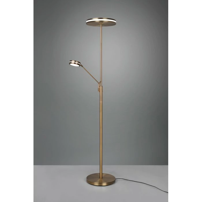 Trio Leuchten Franklin Deckenfluter LED Altmessing, 2-flammig – Bild 11