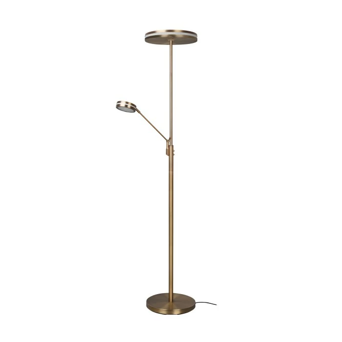 Trio Leuchten Franklin Deckenfluter LED Altmessing, 2-flammig – Bild 7