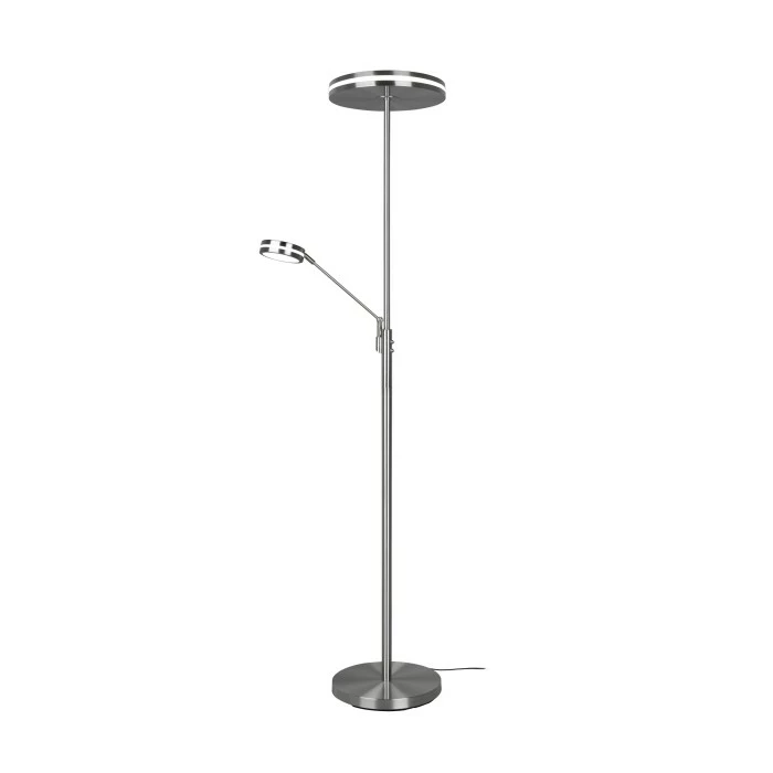 Trio Leuchten Franklin Deckenfluter LED Nickel-Matt, 2-flammig – Bild 5