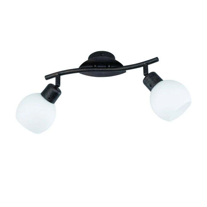 Trio Leuchten FREDDY Deckenleuchte LED Dunkelbraun, Rostfarben, 2-flammig