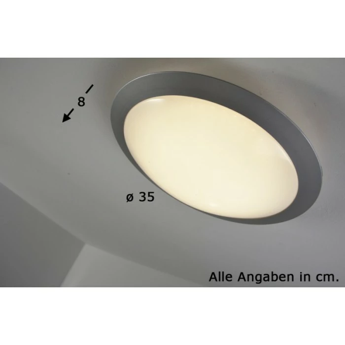 Trio Leuchten GONZALO Deckenleuchte LED Weiß, Titan, 1-flammig – Bild 2