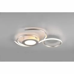 Trio Leuchten Jive Deckenleuchte LED Nickel-Matt, 1-flammig, Fernbedienung
