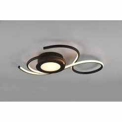 Trio Leuchten Jive Deckenleuchte LED Schwarz, 1-flammig, Fernbedienung