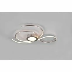 Trio Leuchten JIVE Deckenleuchte LED Nickel-Matt, 1-flammig