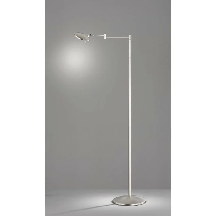 Trio Leuchten KAZAN Stehleuchte LED Nickel-Matt, 1-flammig