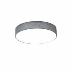 Trio Leuchten LUGANO Deckenleuchte LED Grau, 1-flammig