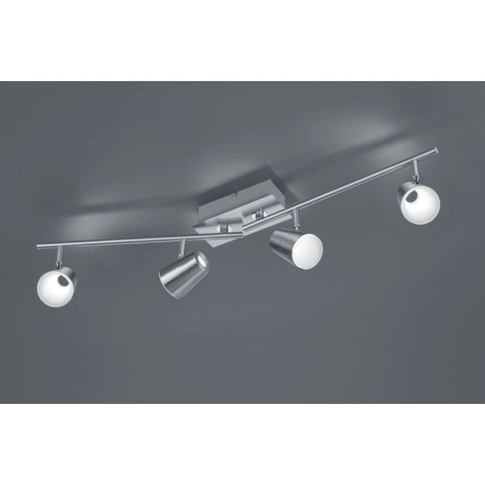 Trio Leuchten NARCOS Strahler LED Nickel-Matt, 4-flammig – Bild 2