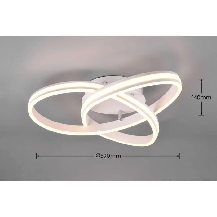 Trio Leuchten NURIA Deckenleuchte LED Weiß, 1-flammig – Bild 4