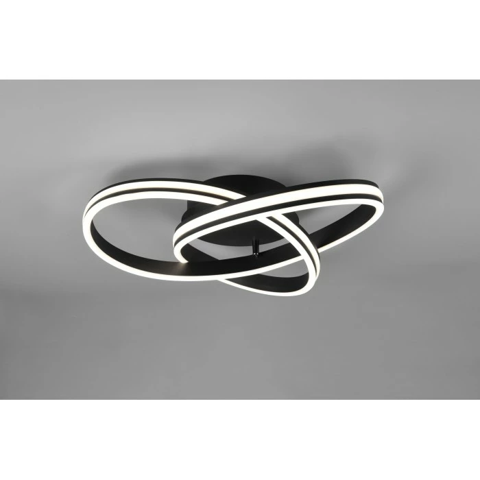 Trio Leuchten NURIA Deckenleuchte LED Schwarz, 1-flammig – Bild 2