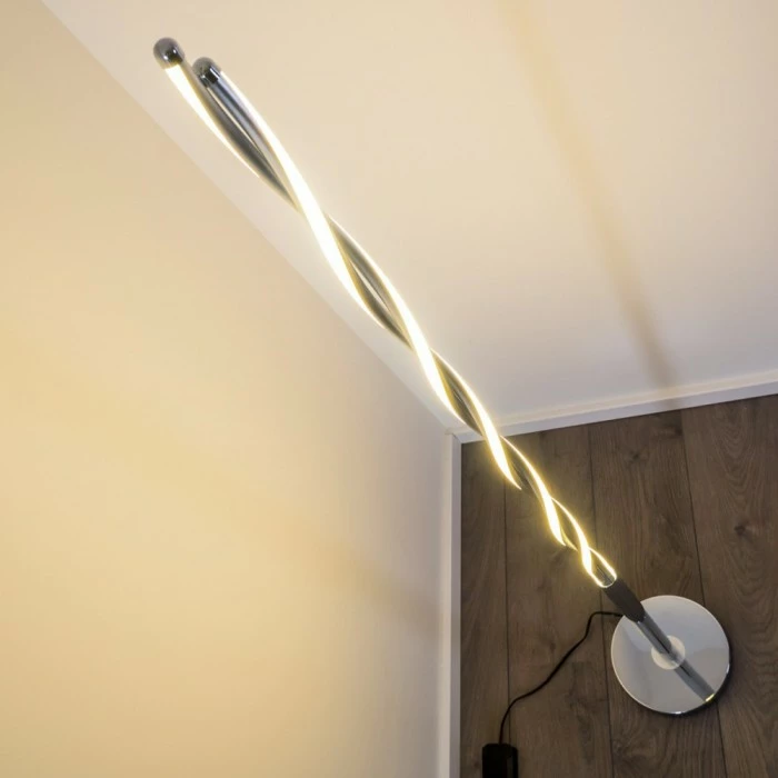 Trio Leuchten PORTOFINO Stehleuchte LED Chrom, 2-flammig – Bild 4