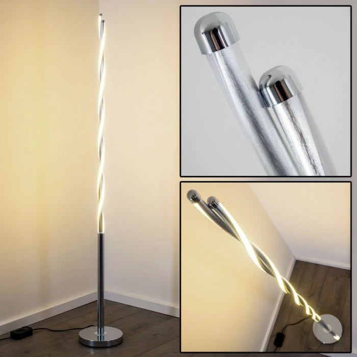 Trio Leuchten PORTOFINO Stehleuchte LED Chrom, 2-flammig – Bild 5