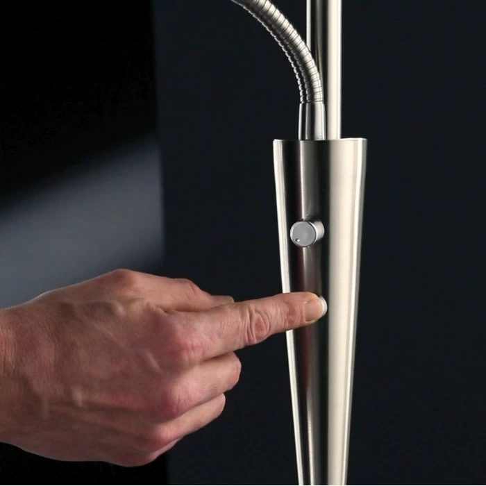 Trio Leuchten QUEBEC Deckenfluter LED Messing, 2-flammig – Bild 3