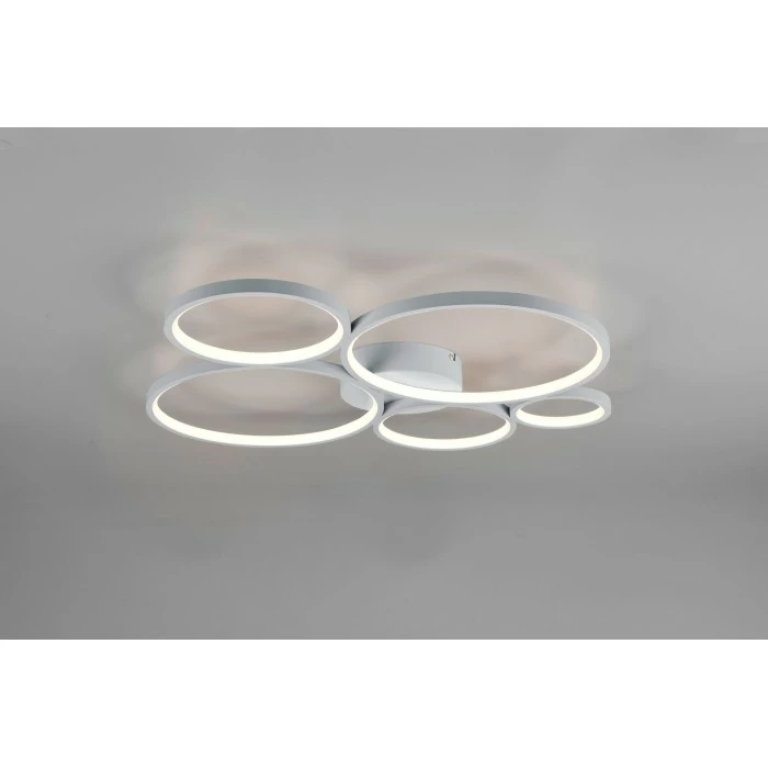 Trio Leuchten Rondo Deckenleuchte LED Silber, 1-flammig
