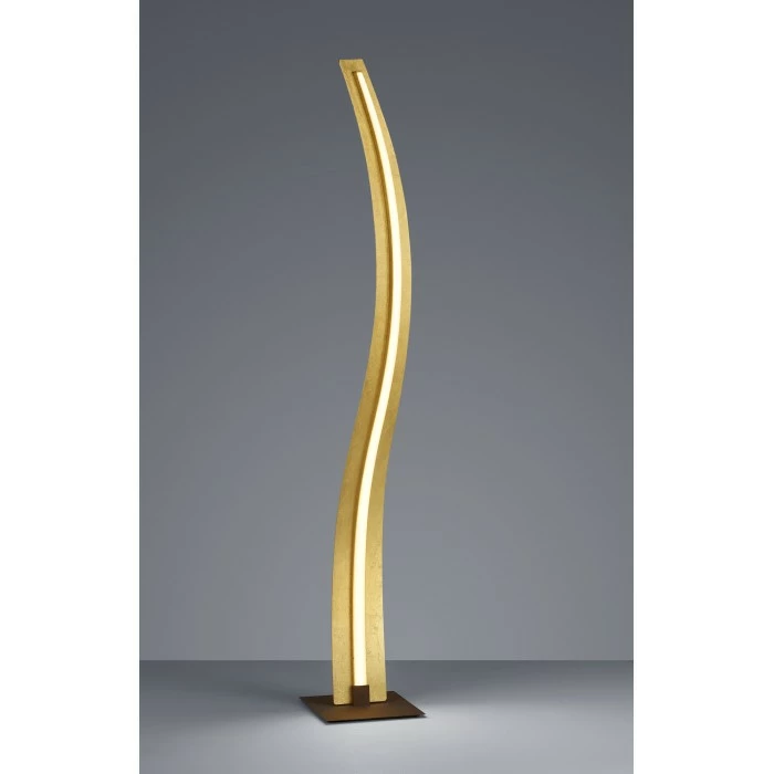 Trio Leuchten Salerno Stehleuchte LED Gold, 1-flammig