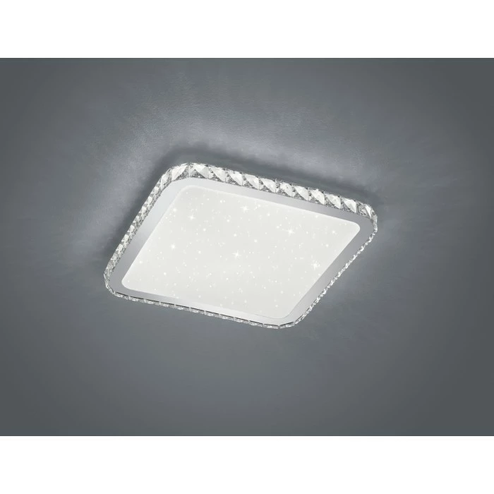 Trio Leuchten SAPPORO Deckenleuchte LED Weiß, 1-flammig, Fernbedienung