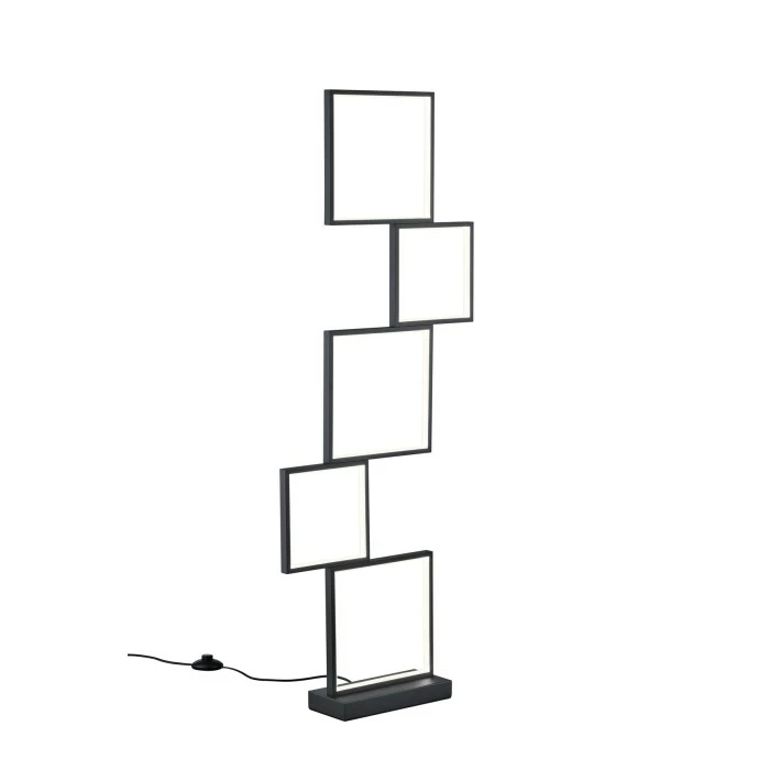 Trio Leuchten Sorrento Stehleuchte LED Schwarz, 1-flammig