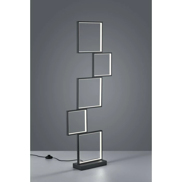 Trio Leuchten Sorrento Stehleuchte LED Schwarz, 1-flammig – Bild 2