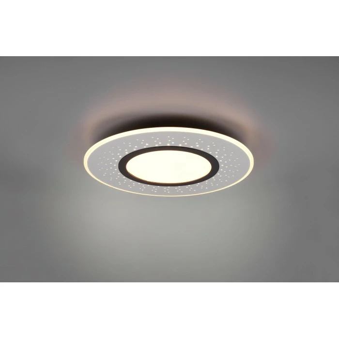 Trio Leuchten Verus Deckenleuchte LED Nickel-Matt, 1-flammig, Fernbedienung