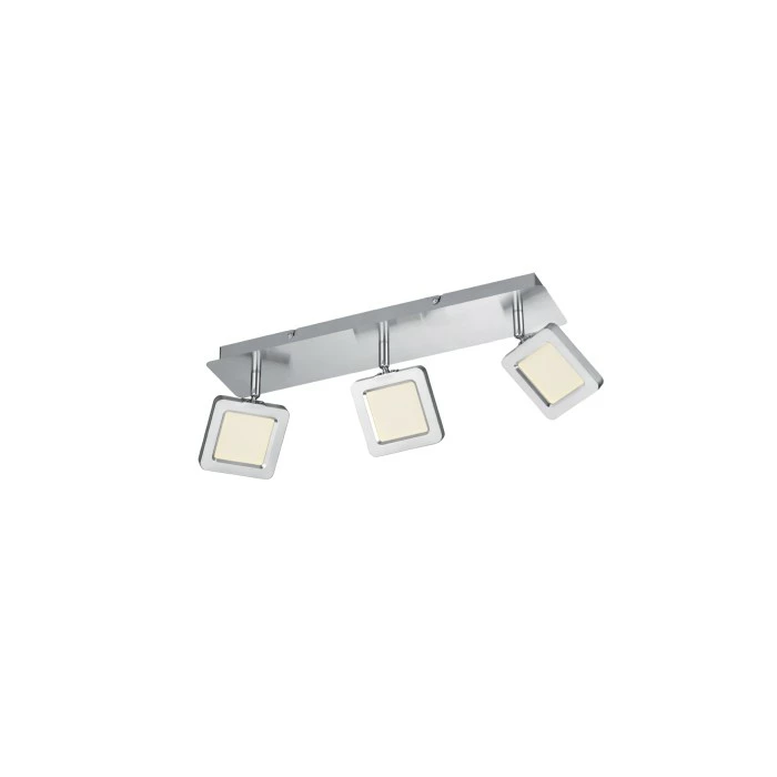 Trio Leuchten VISION Deckenleuchte LED Nickel-Matt, 3-flammig