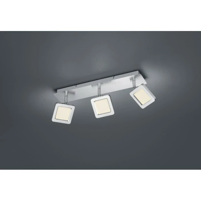 Trio Leuchten VISION Deckenleuchte LED Nickel-Matt, 3-flammig – Bild 2