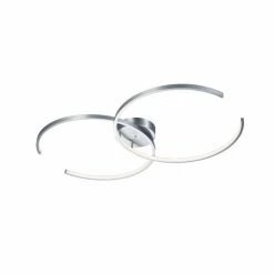 Trio Leuchten WIZ CITIZEN Deckenleuchte LED Nickel-Matt, 2-flammig, Fernbedienung, Farbwechsler