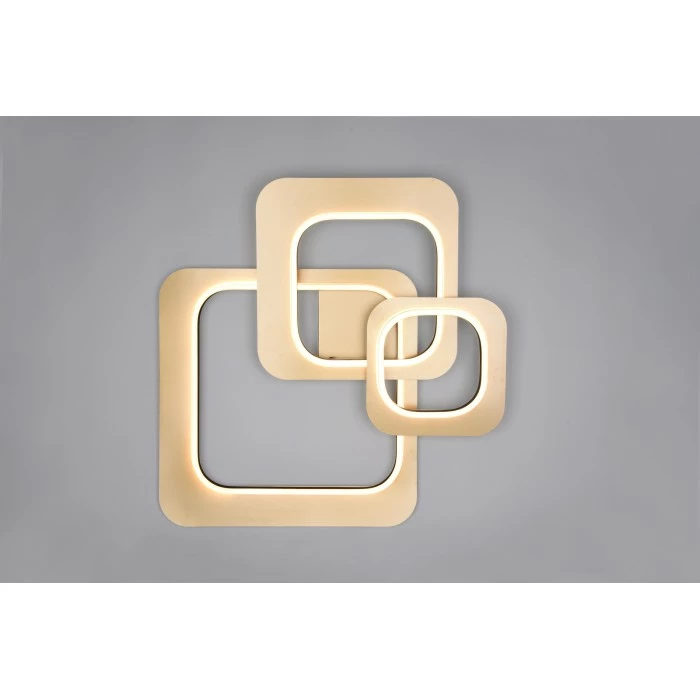 Trio Leuchten Trio Lugo Deckenleuchte LED Schwarz-Gold, 1-flammig – Bild 2