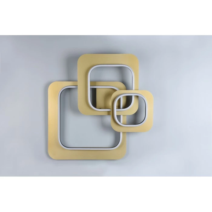 Trio Leuchten Trio Lugo Deckenleuchte LED Schwarz-Gold, 1-flammig – Bild 4