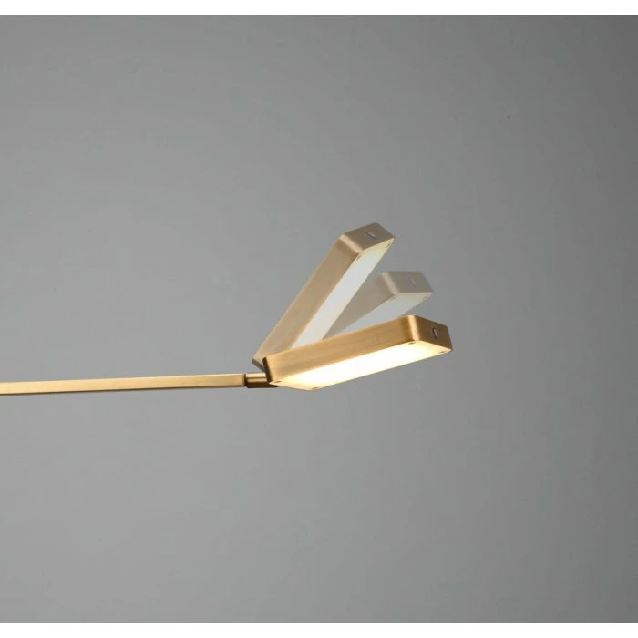 Trio Leuchten Trio Pavia Stehleuchte LED Altmessing, 1-flammig – Bild 2