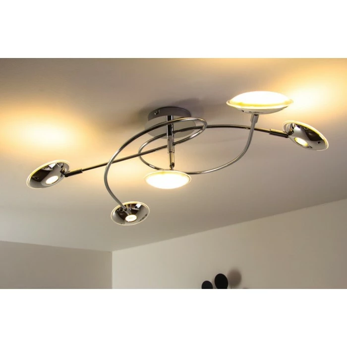 Trio Leuchten Trio PILATUS Deckenleuchte LED Chrom, 5-flammig – Bild 13