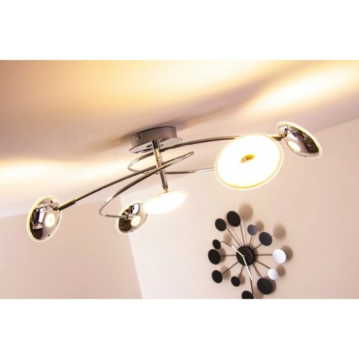 Trio Leuchten Trio PILATUS Deckenleuchte LED Chrom, 5-flammig – Bild 14