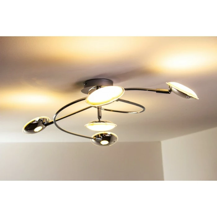 Trio Leuchten Trio PILATUS Deckenleuchte LED Chrom, 5-flammig – Bild 15