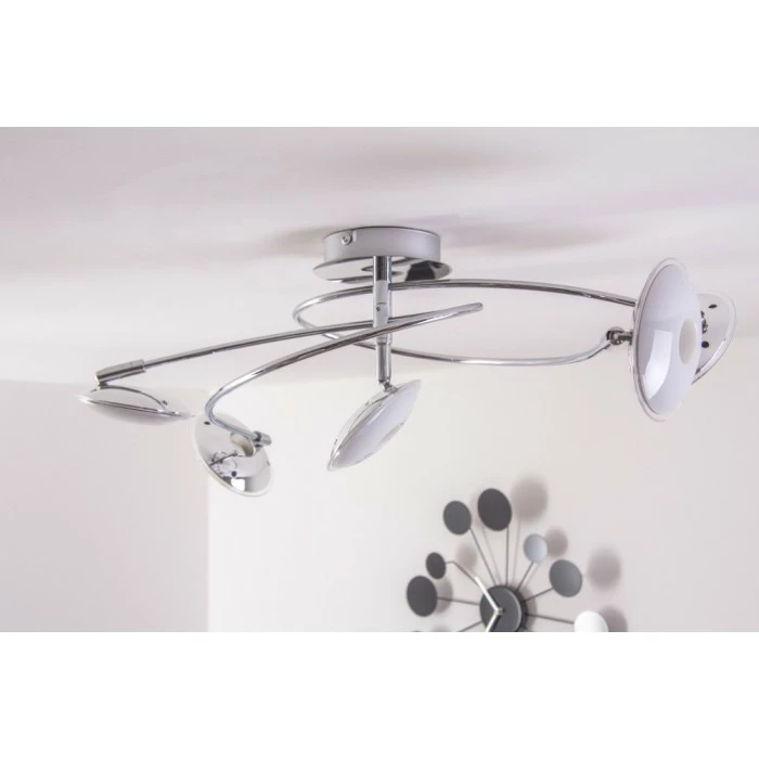 Trio Leuchten Trio PILATUS Deckenleuchte LED Chrom, 5-flammig – Bild 16