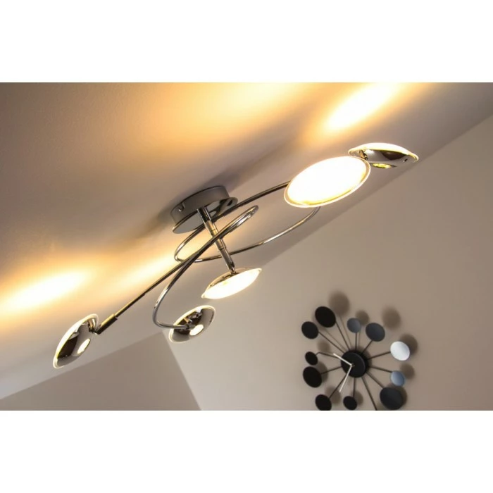 Trio Leuchten Trio PILATUS Deckenleuchte LED Chrom, 5-flammig – Bild 20