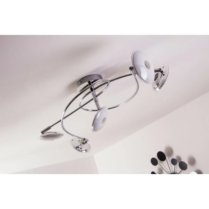 Trio Leuchten Trio PILATUS Deckenleuchte LED Chrom, 5-flammig – Bild 3