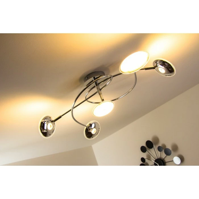 Trio Leuchten Trio PILATUS Deckenleuchte LED Chrom, 5-flammig – Bild 10