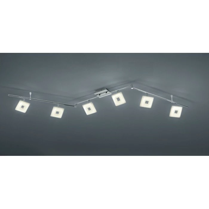 Trio Leuchten Trio Pontius Spotbalken LED Chrom, 6-flammig
