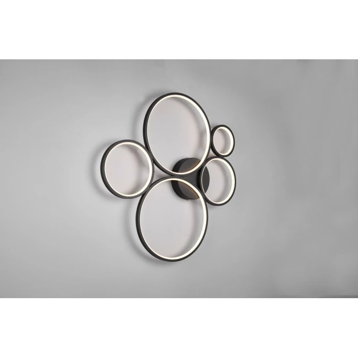 Trio Leuchten Trio Rondo Deckenleuchte LED Schwarz, 1-flammig – Bild 3