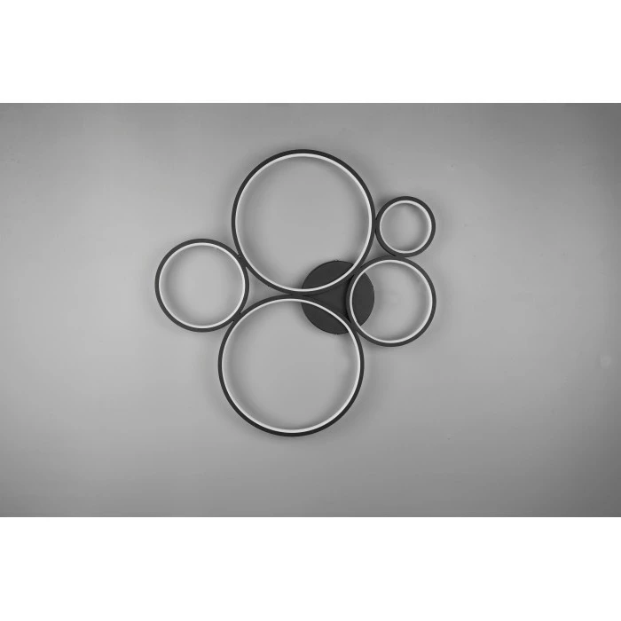 Trio Leuchten Trio Rondo Deckenleuchte LED Schwarz, 1-flammig – Bild 5