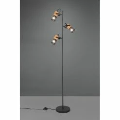 Trio Leuchten Trio Tosh Stehleuchte LED Schwarz, 3-flammig