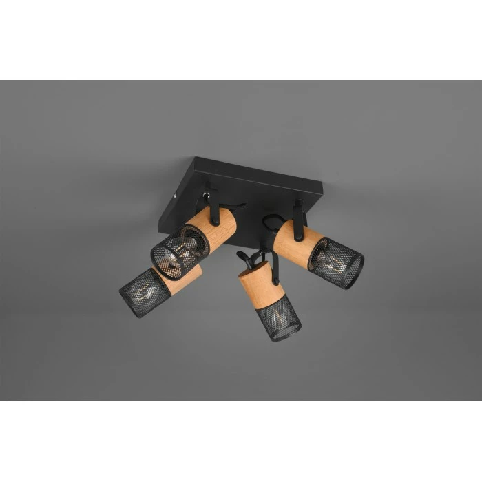 Trio Leuchten Trio Tosh Strahler LED Schwarz, 4-flammig – Bild 2