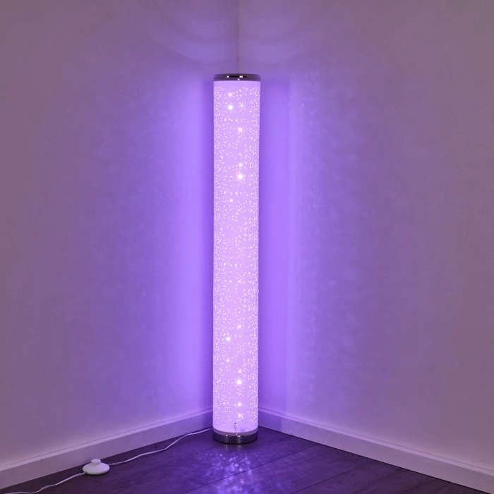 Hofstein Tumba Stehleuchte LED Weiß, 1-flammig, Fernbedienung, Farbwechsler – Bild 12