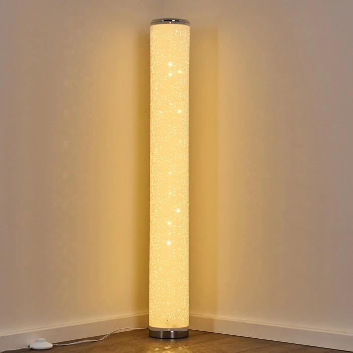 Hofstein Tumba Stehleuchte LED Weiß, 1-flammig, Fernbedienung, Farbwechsler – Bild 3