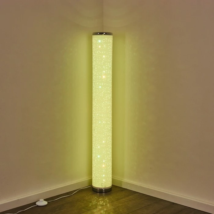 Hofstein Tumba Stehleuchte LED Weiß, 1-flammig, Fernbedienung, Farbwechsler – Bild 24