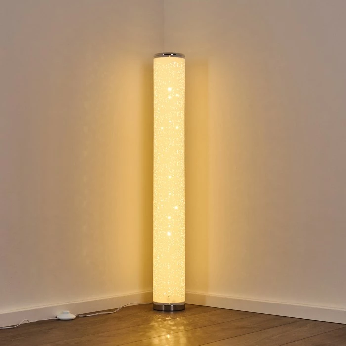 Hofstein Tumba Stehleuchte LED Weiß, 1-flammig, Fernbedienung, Farbwechsler – Bild 9
