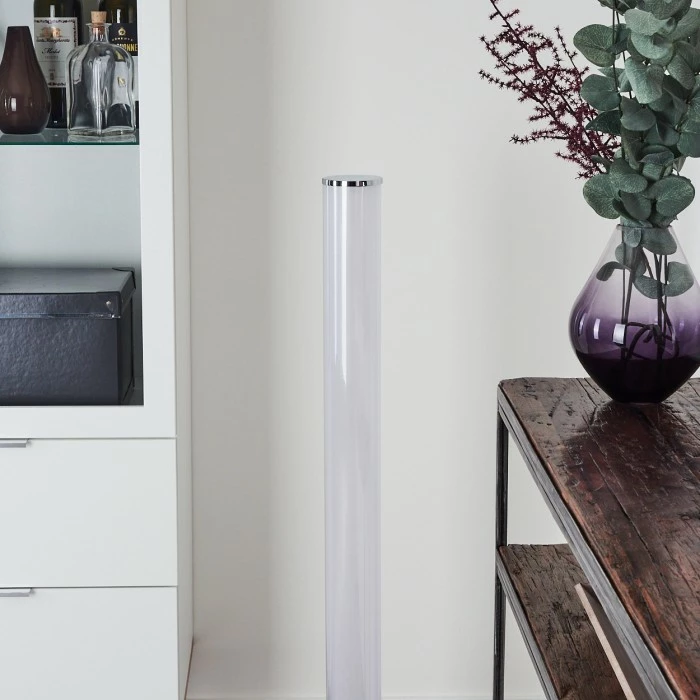 Hofstein Tumurora Stehleuchte LED Chrom, 1-flammig, Fernbedienung – Bild 12