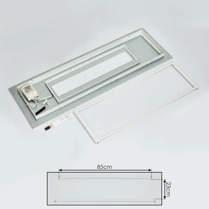 Hofstein Turbala LED Panel Weiß, 1-flammig, Fernbedienung, Farbwechsler – Bild 5