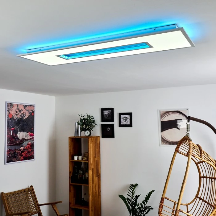 Hofstein Turbala LED Panel Weiß, 1-flammig, Fernbedienung, Farbwechsler – Bild 9