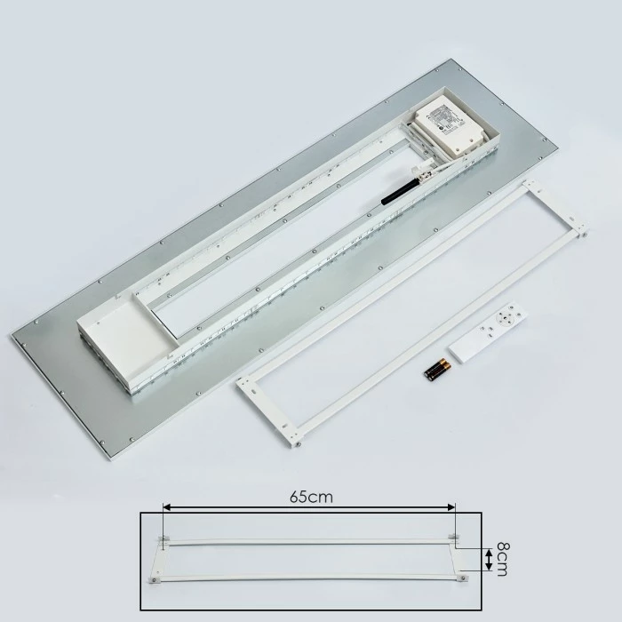 Hofstein Turbala LED Panel Weiß, 1-flammig, Fernbedienung, Farbwechsler – Bild 5